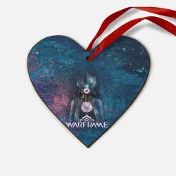 Деревянная игрушка Сердце Warframe game logo