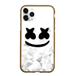 Чехол для iPhone 11 Pro матовый Marshmello капюшон