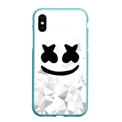 Чехол для iPhone XS Max матовый Marshmello капюшон