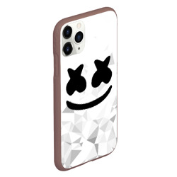 Чехол для iPhone 11 Pro матовый Marshmello капюшон - фото 2