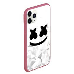 Чехол для iPhone 11 Pro Max матовый Marshmello капюшон - фото 2