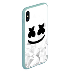 Чехол для iPhone XS Max матовый Marshmello капюшон - фото 2