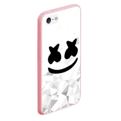Чехол для iPhone 5/5S матовый Marshmello капюшон - фото 2