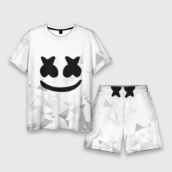 Мужской костюм с шортами 3D Marshmello капюшон