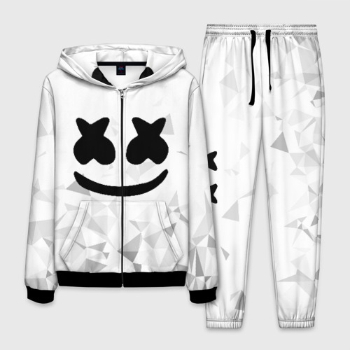 Мужской костюм 3D Marshmello капюшон, цвет черный