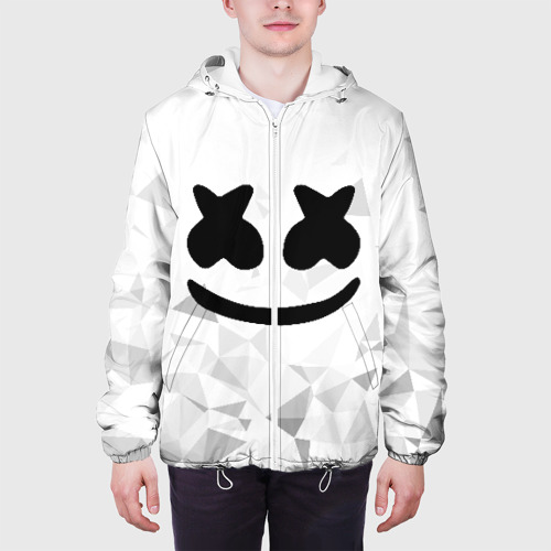 Мужская куртка 3D Marshmello капюшон, цвет 3D печать - фото 4