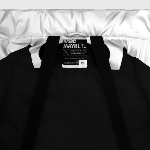 Женская зимняя куртка Oversize Marshmello капюшон, цвет черный - фото 7