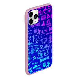 Чехол для iPhone 11 Pro Max матовый Fortnite neon Фортнайт неон - фото 2