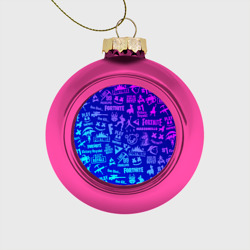 Ёлочный шар стеклянный/пластиковый Fortnite neon Фортнайт неон