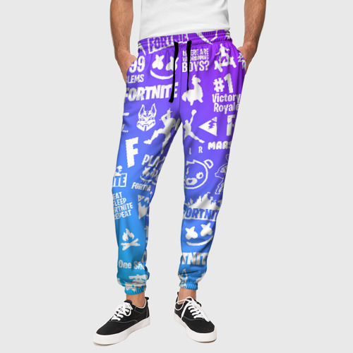 Мужские брюки 3D Fortnite паттерн, цвет 3D печать - фото 4