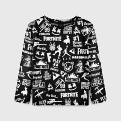 Детский лонгслив 3D Fortnite паттерн - Фортнайт паттерн