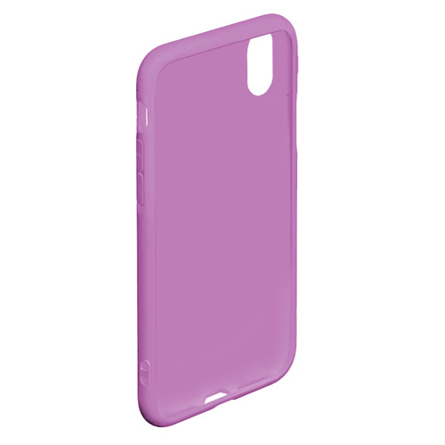 Чехол для iPhone XS Max матовый Fortnite neon Фортнайт неон, цвет фиолетовый - фото 4