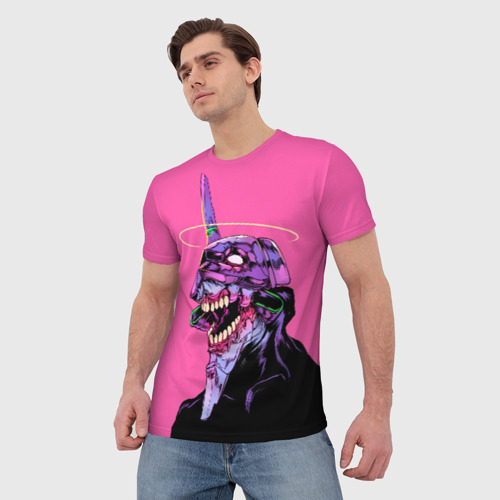 Мужская футболка 3D Монстр Евангелион, цвет 3D печать - фото 3