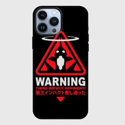 Чехол для iPhone 13 Pro Max Evangelion warning