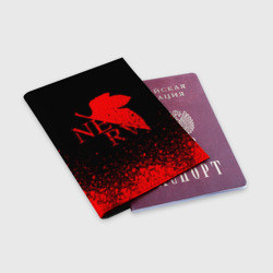 Обложка для паспорта матовая кожа Evangelion nerv - фото 2