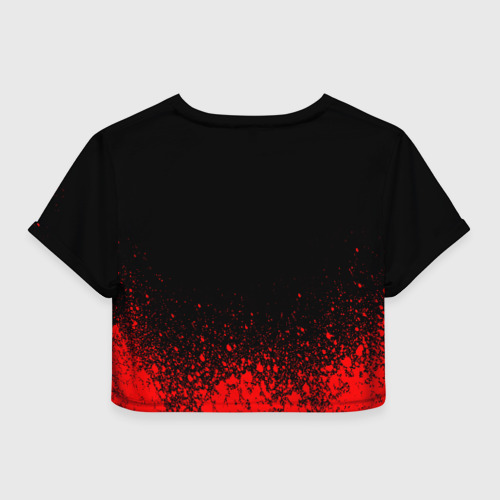 Женская футболка Crop-top 3D Evangelion nerv, цвет 3D печать - фото 2