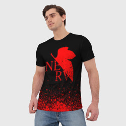 Мужская футболка 3D Evangelion nerv - фото 2