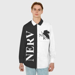 Мужская рубашка oversize 3D Nerv black - фото 2