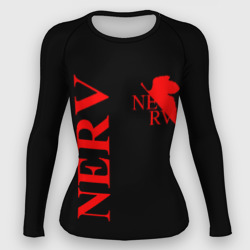 Женский рашгард 3D Nerv red