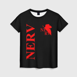 Женская футболка 3D Nerv red