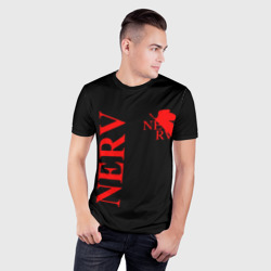 Мужская футболка 3D Slim Nerv red - фото 2