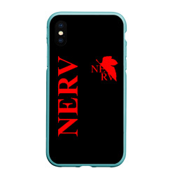 Чехол для iPhone XS Max матовый Nerv red