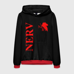 Мужская толстовка 3D Nerv red