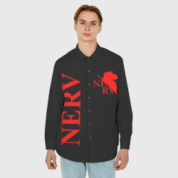 Мужская рубашка oversize 3D Nerv red - фото 2