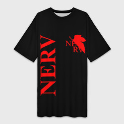 Платье-футболка 3D Nerv red