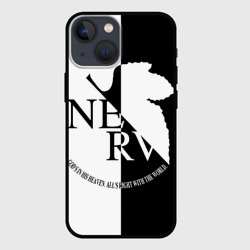Чехол для iPhone 13 mini Nerv black and white
