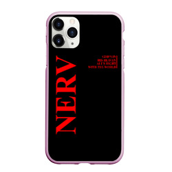 Чехол для iPhone 11 Pro Max матовый Nerv logo