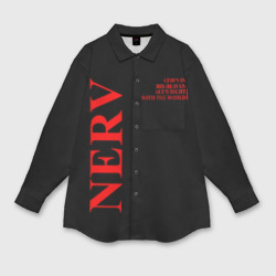 Мужская рубашка oversize 3D Nerv logo