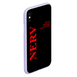Чехол для iPhone XS Max матовый Nerv logo - фото 2