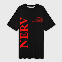 Платье-футболка 3D Nerv logo