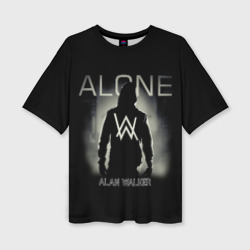 Женская футболка oversize 3D Alan Walker