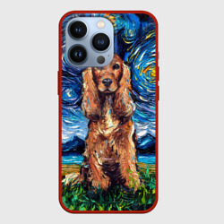 Чехол для iPhone 13 Pro Кокер-спаниель Van Gogh style