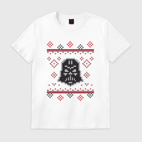 Мужская футболка хлопок Darth Vader Christmas Sweater Фото 01 Мужская футболка хлопок Darth Vader Christmas Sweater Фото 01