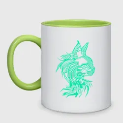 Кружка двухцветная Maine Coon 