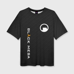 Женская футболка oversize 3D Black Mesa
