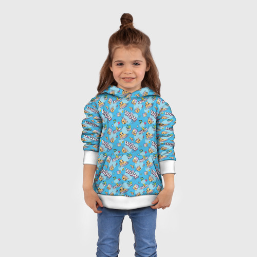 Детская толстовка 3D Wow blue Фото 01 Детская толстовка 3D Wow blue Фото 01