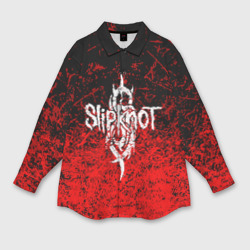 Мужская рубашка oversize 3D Slipknot