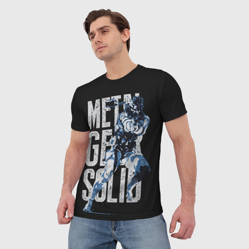 Мужская футболка 3D с принтом Metal Gear, фото на моделе #1