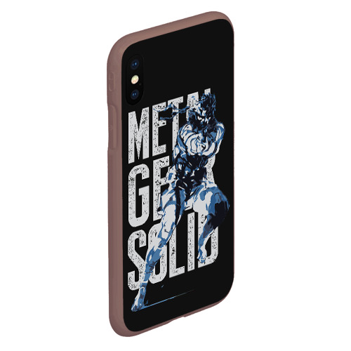 Чехол для iPhone XS Max матовый Metal Gear, цвет коричневый - фото 3
