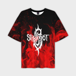 Мужская футболка oversize 3D Slipknot