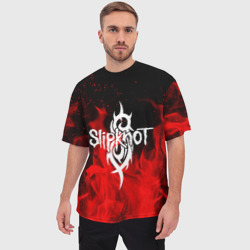 Мужская футболка oversize 3D Slipknot - фото 2