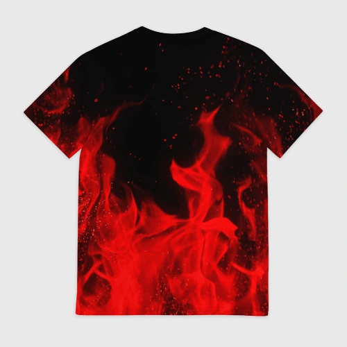 Мужская футболка 3D с принтом Slipknot, вид сзади #1