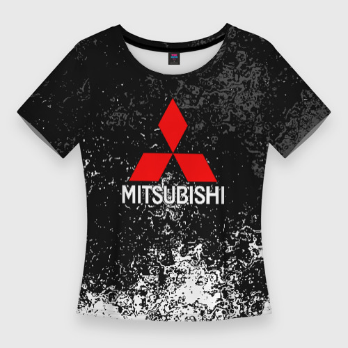 Женская футболка 3D Slim Mitsubishi, цвет 3D печать