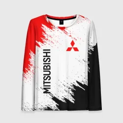 Женский лонгслив 3D Mitsubishi