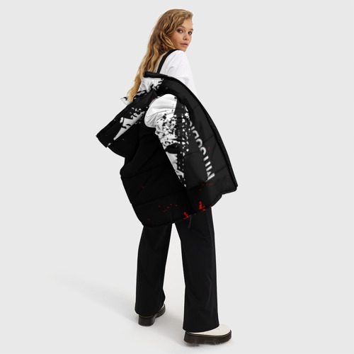 Женская зимняя куртка Oversize Mitsubishi Митсубиси, цвет черный - фото 5