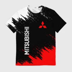 Мужская футболка 3D Mitsubishi Митсубиси